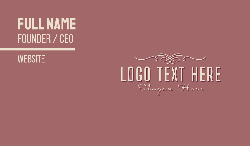 Beauty & Fashion Business Card